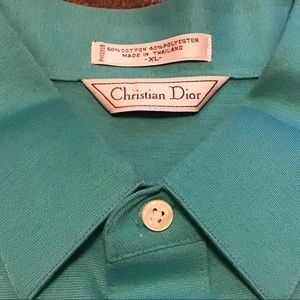 Christian Dior Dark Mint Polo (Size XL)